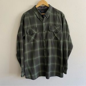 Roark flannel style button up long sleeve shirt mens xl